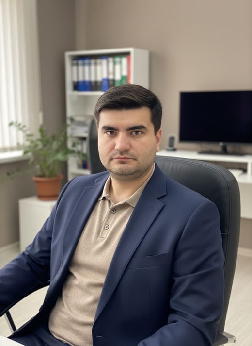 Офис — нейтральная стена — сидя