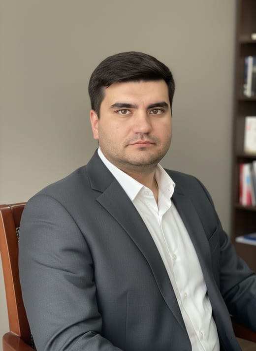 Офис — нейтральная стена — сидя · крупный план