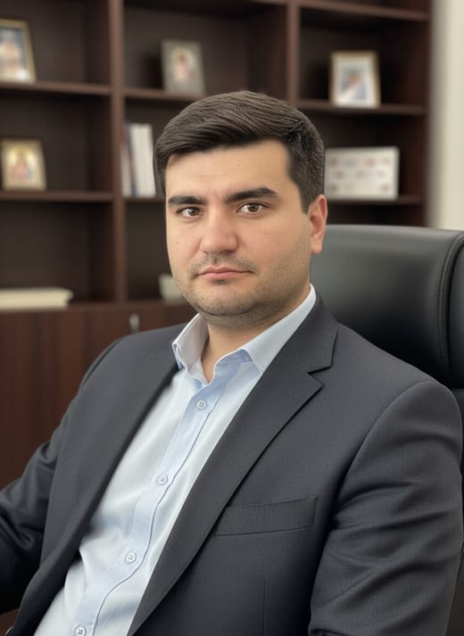 Кабинет — тёмное дерево — сидя