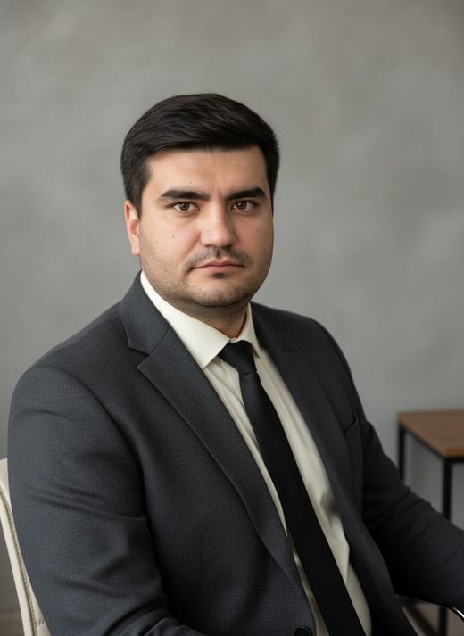 Офис — нейтральный фон — сидя