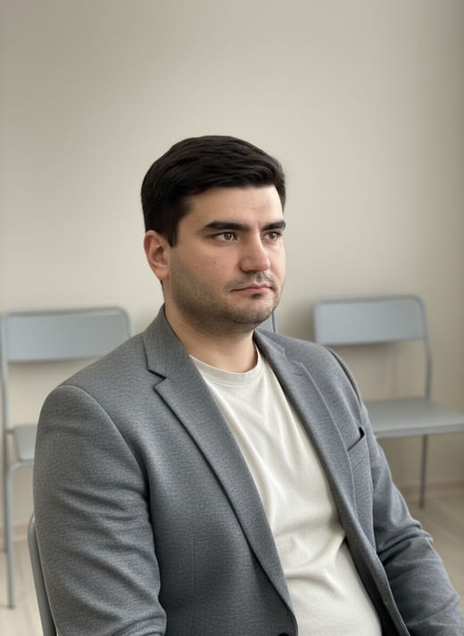 Комната интервью — сидя
