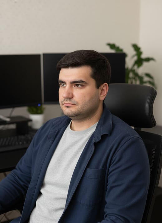 Рабочее место разработчика — сидя