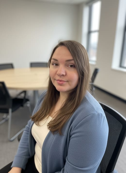 Переговорная агентства — сидя · крупный план