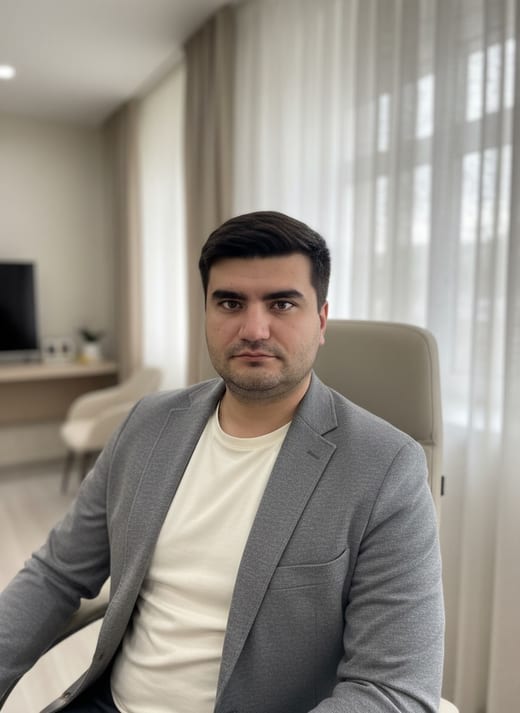 Кабинет — окно — сидя · крупный план
