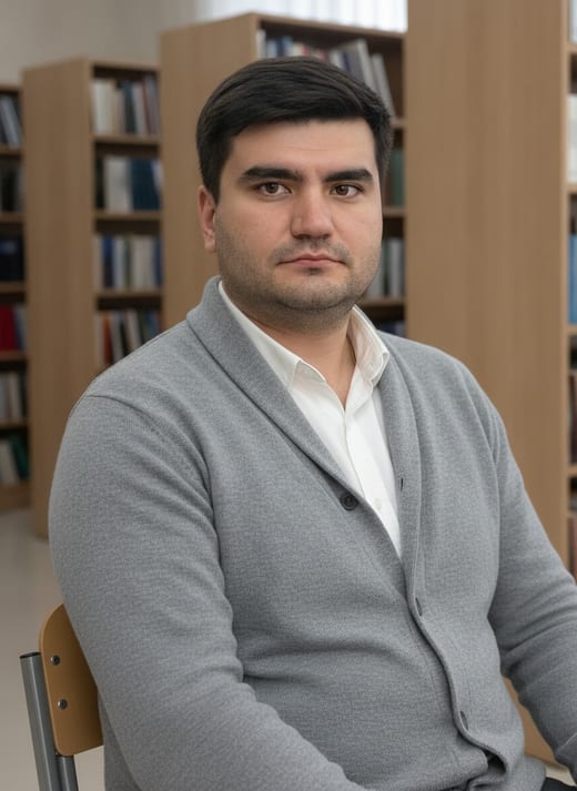 Библиотека — светлое дерево — сидя