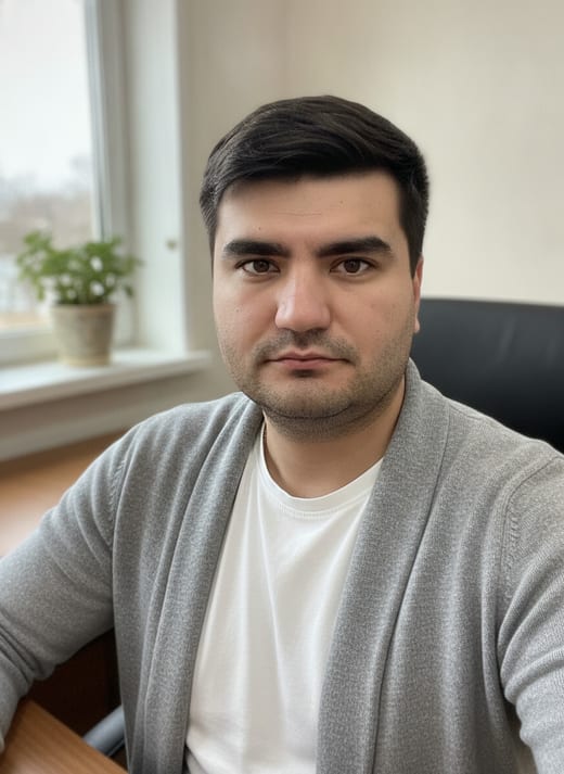 Кабинет — у окна — стоя · крупный план