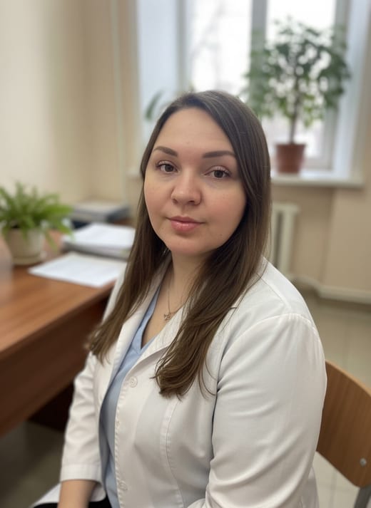 Кабинет руководителя клиники — сидя · крупный план