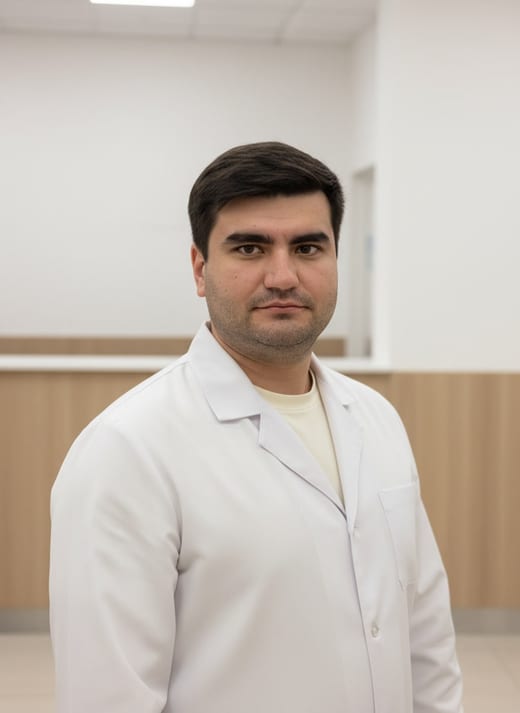 Медицинский центр — приёмная — стоя